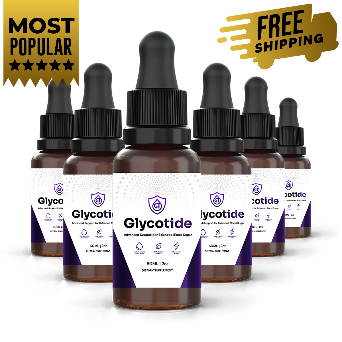GlycoTide 6 bottle package, 180 day supply